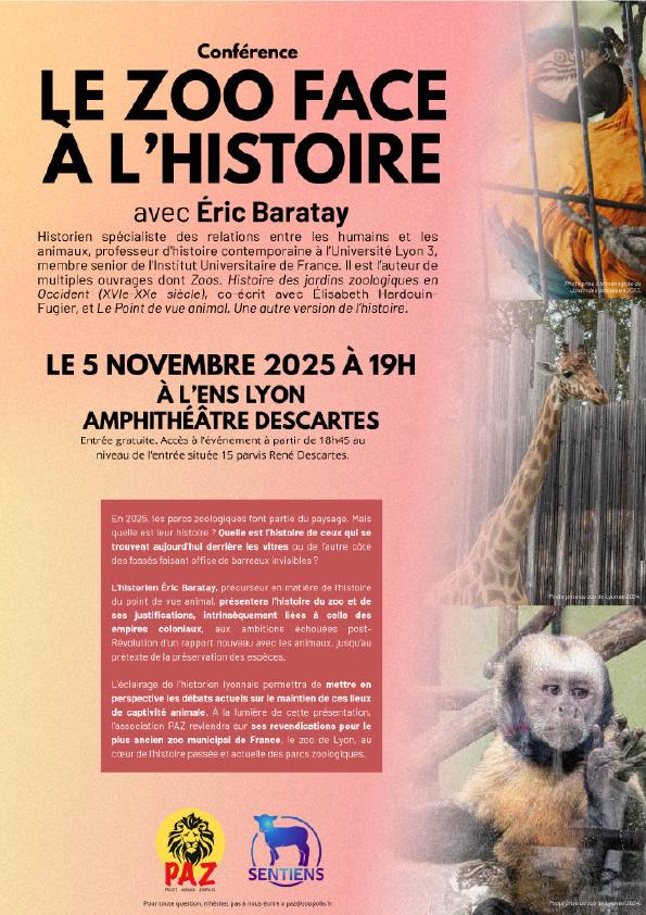 Conférence : Le zoo face à l'histoire